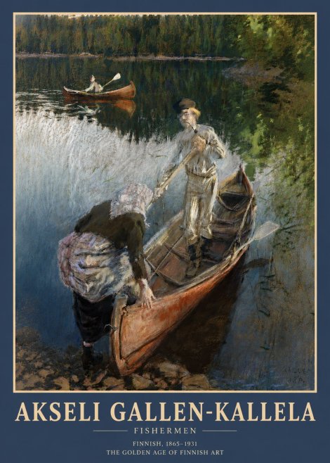Akseli Gallen-Kallela Fishermen No3 - Póster
