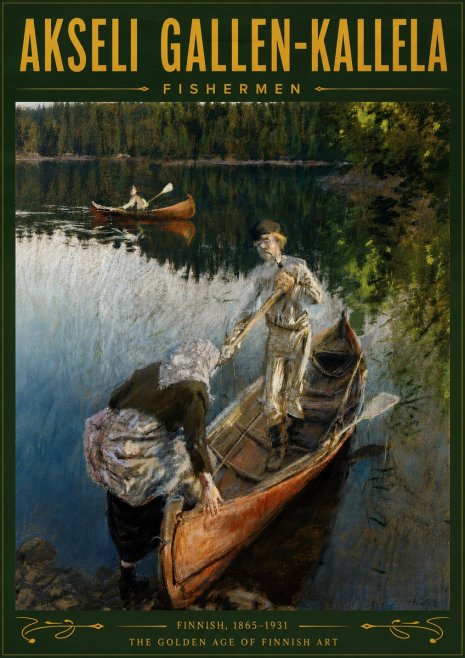 Akseli Gallen-Kallela Fishermen No5 - Póster