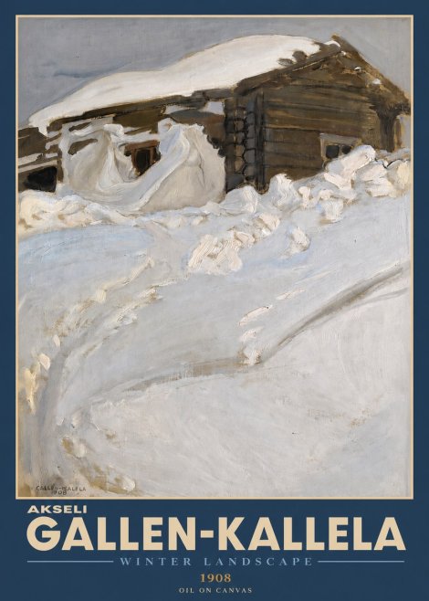 Akseli Gallen-Kallela Winter Landscape II No2 - Póster