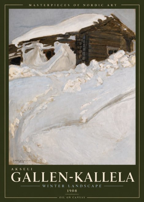 Akseli Gallen-Kallela Winter Landscape II No5 - Póster