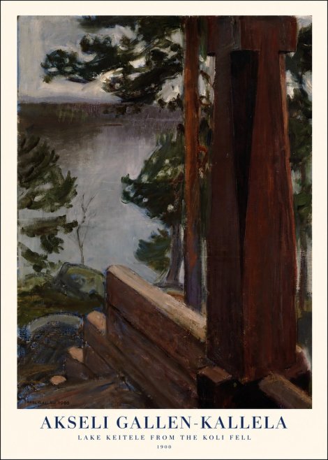 Akseli Gallen-Kallela Lake Keitele from the Koli Fell No1 - Póster