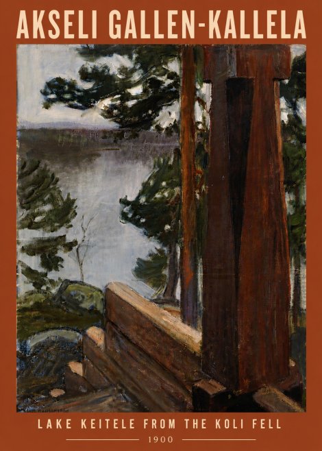 Akseli Gallen-Kallela Lake Keitele from the Koli Fell No6 - Póster