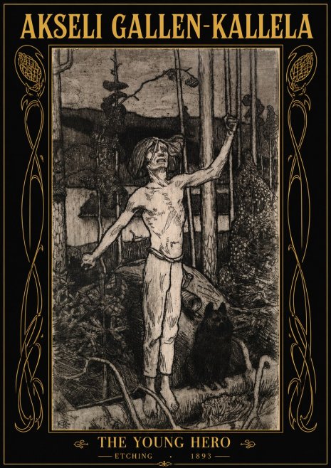 Akseli Gallen-Kallela The Young Hero No2 - Póster
