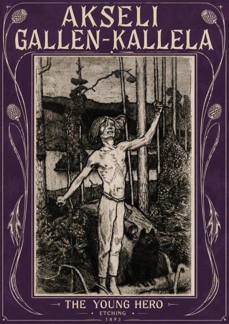 Akseli Gallen-Kallela The Young Hero No5 - Póster