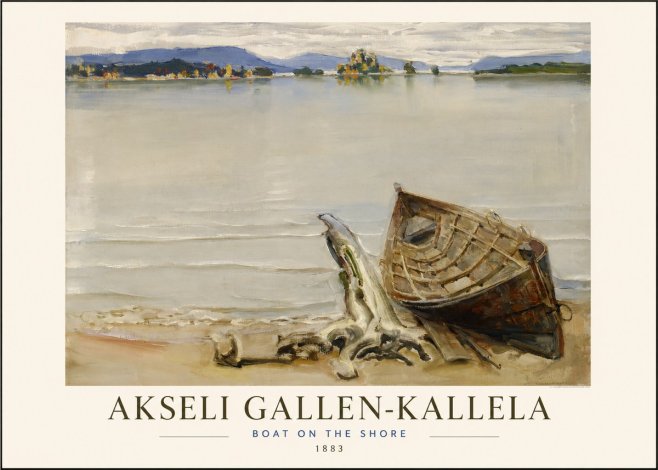 Akseli Gallen-Kallela Boat on the Shore No1 - Póster