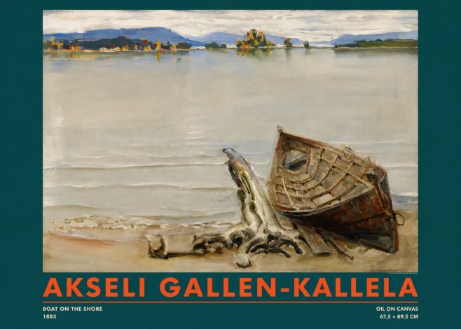 Akseli Gallen-Kallela Boat on the Shore No2 - Póster