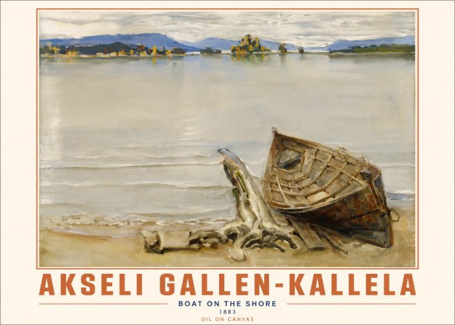 Akseli Gallen-Kallela Boat on the Shore No4 - Póster