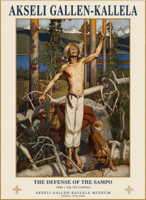Akseli Gallen-Kallela The Defense of the Sampo No1 - Póster