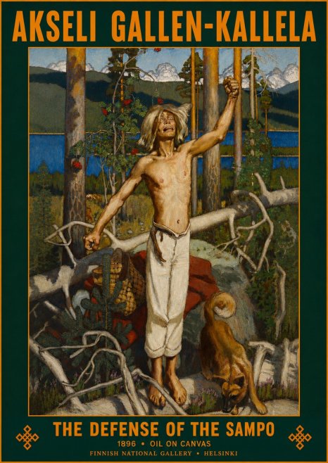 Akseli Gallen-Kallela The Defense of the Sampo No2 - Póster