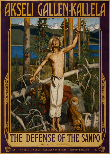 Akseli Gallen-Kallela The Defense of the Sampo No3 - Póster