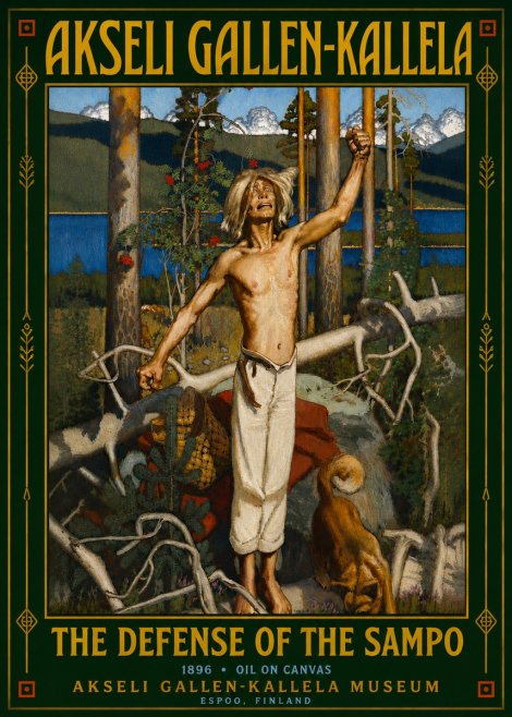 Akseli Gallen-Kallela The Defense of the Sampo No6 - Póster