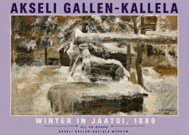 Akseli Gallen-Kallela Winter in Jaatsi, 1889 No6 - Póster