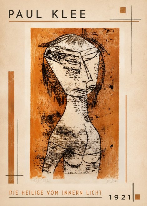 Paul Klee Die Heilige Vom Innern Licht No1 - Póster