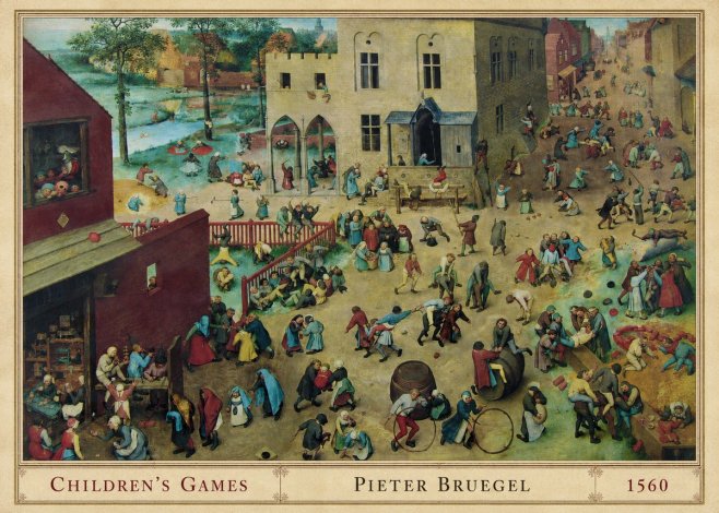 Pieter Bruegel Children's Games III No1 - Póster