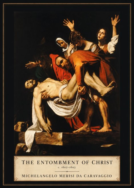 Michelangelo Merisi da Caravaggio The Entombment of Christ II No2 - Póster