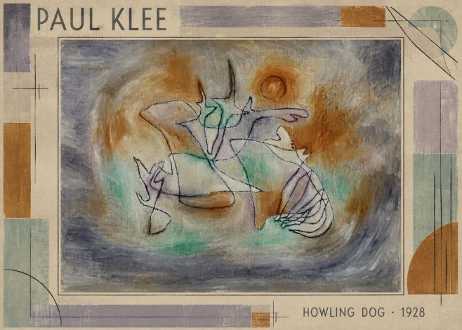 Paul Klee Howling Dog No1 - Póster