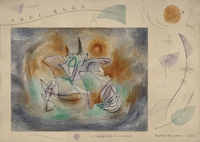 Paul Klee Howling Dog No6 - Póster