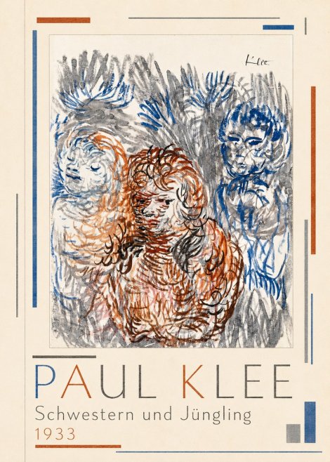 Paul Klee Schwestern Und Jüngling No4 - Póster