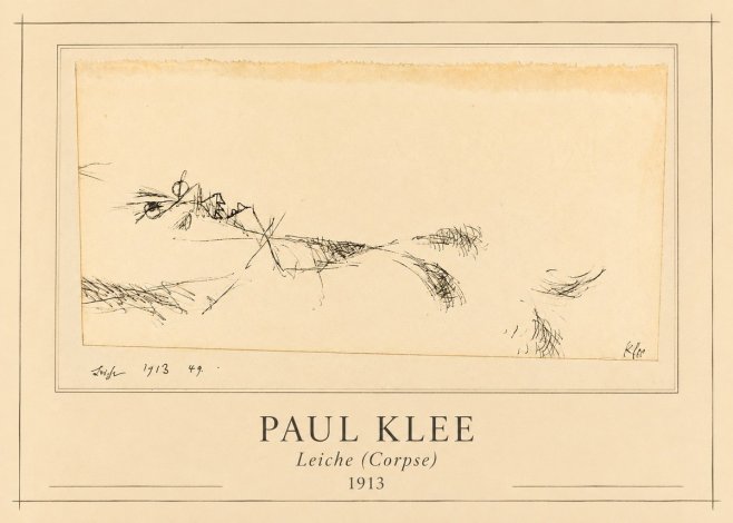 Paul Klee Leiche (Corpse) No1 - Póster