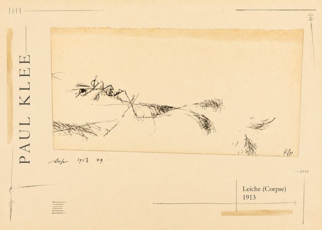 Paul Klee Leiche (Corpse) No2 - Póster