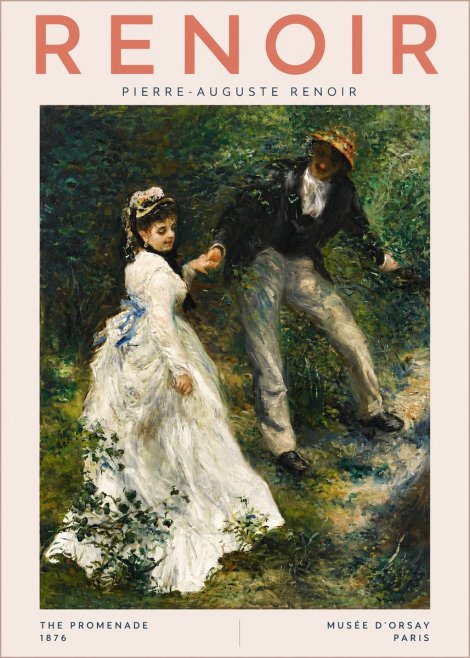 Renoir The Promenade No3 - Póster