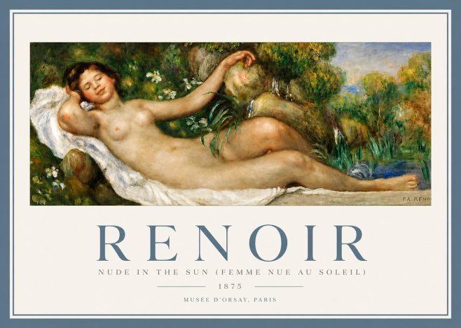 Renoir Nude in the Sun (Femme Nue Au Soleil) No4 - Póster