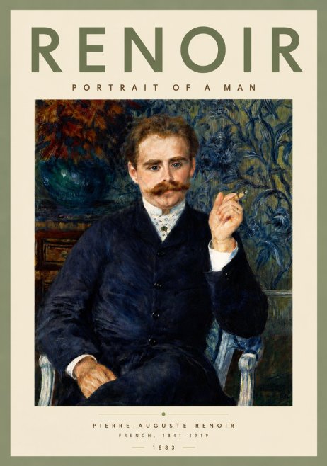 Renoir Portrait of a Man No5 - Póster