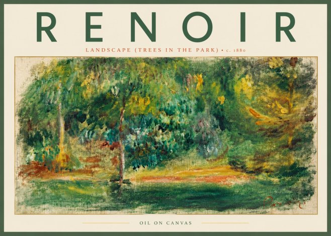Renoir Landscape (Trees in the Park) No5 - Póster