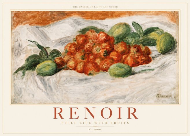 Renoir Still Life with Fruits No5 - Póster