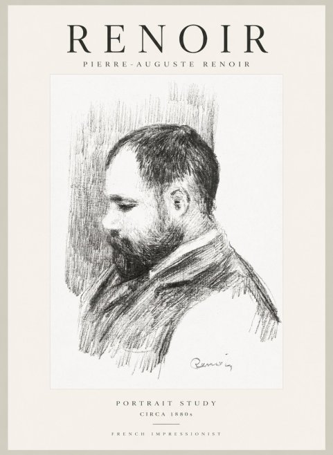 Renoir Portrait Study I No1 - Póster