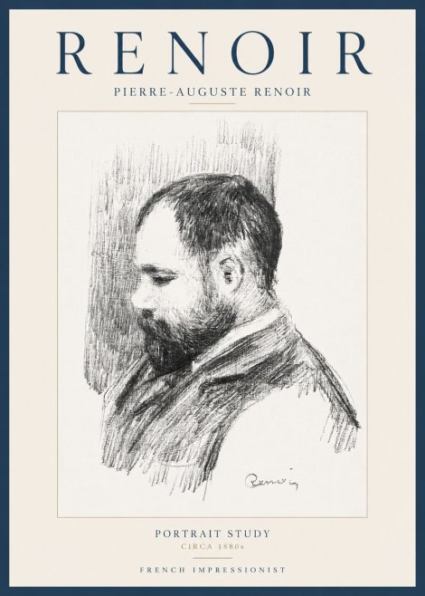 Renoir Portrait Study I No2 - Póster