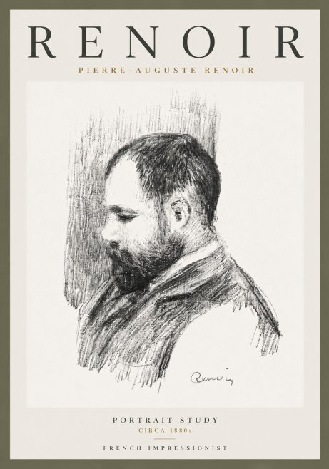 Renoir Portrait Study I No5 - Póster