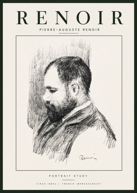 Renoir Portrait Study I No6 - Póster