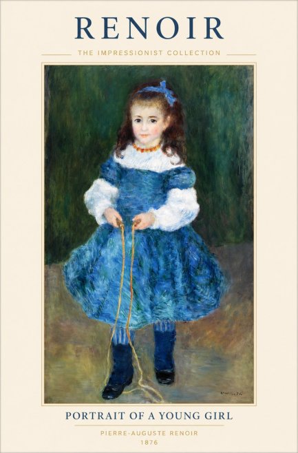 Renoir Portrait of a Young Girl III No1 - Póster