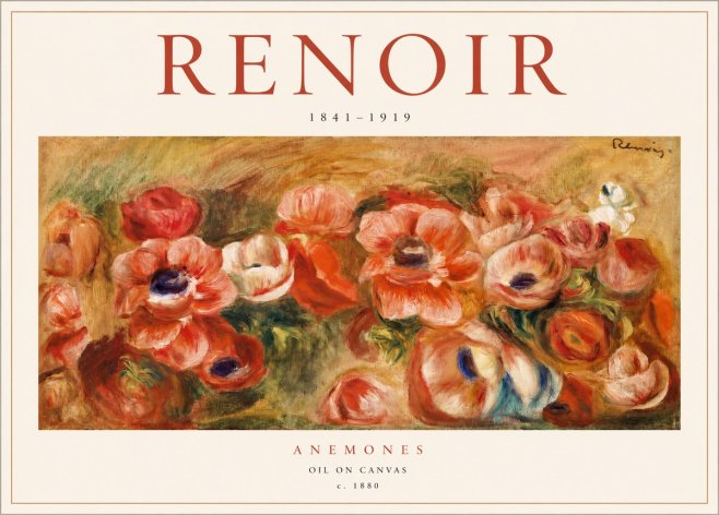 Renoir Anemones No2 - Póster