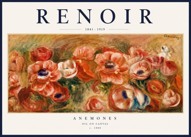 Renoir Anemones No6 - Póster