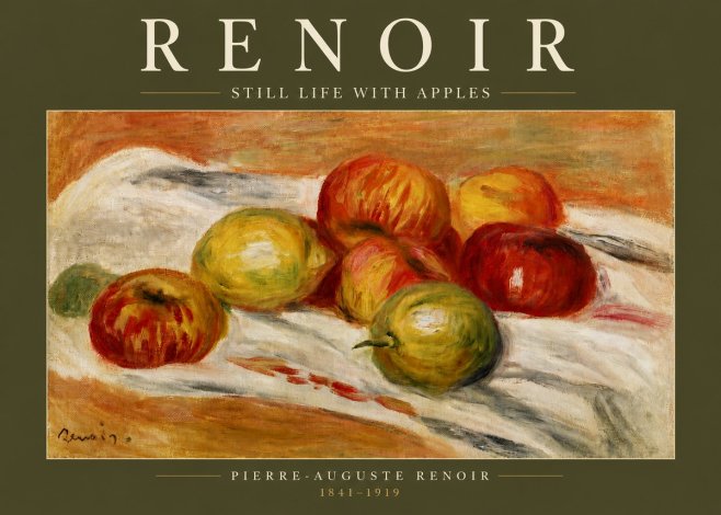 Renoir Still Life with Apples No4 - Póster