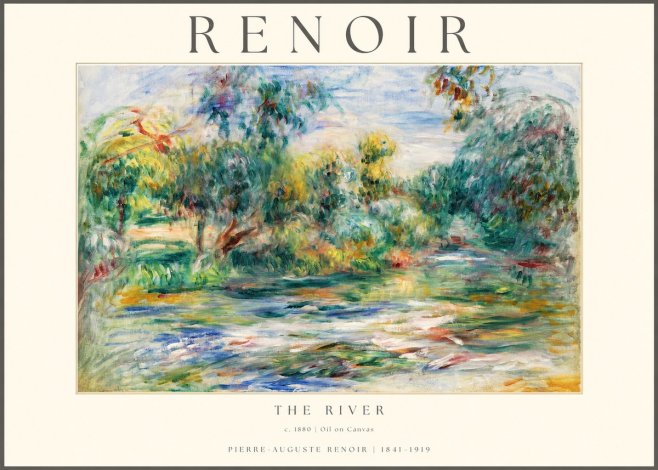 Renoir The River No1 - Póster