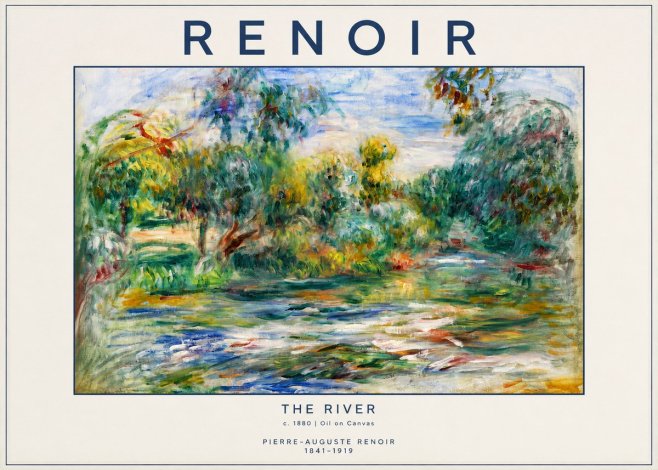 Renoir The River No2 - Póster