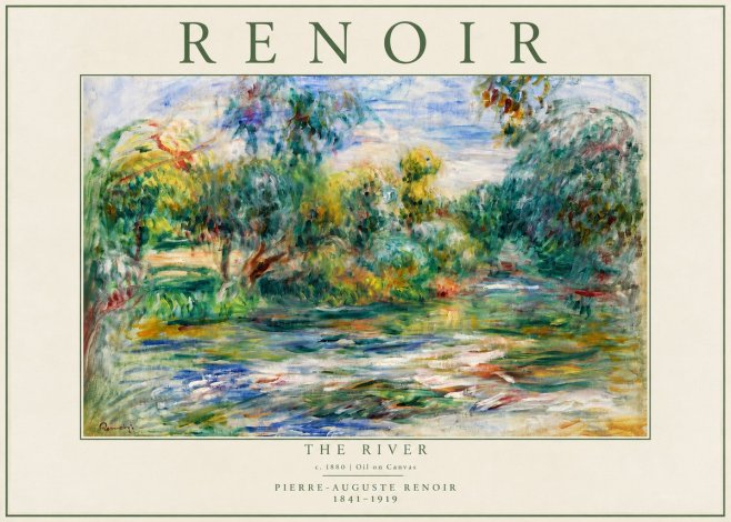 Renoir The River No4 - Póster