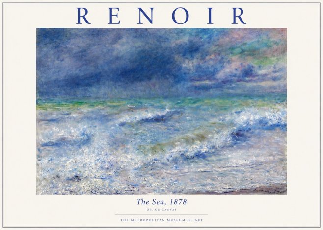 Renoir The Sea No3 - Póster