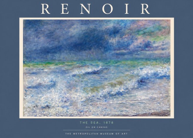 Renoir The Sea No5 - Póster