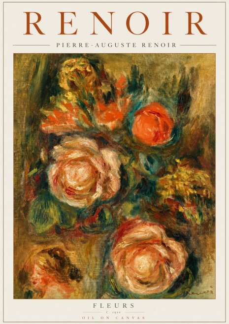 Renoir Fleurs No4 - Póster