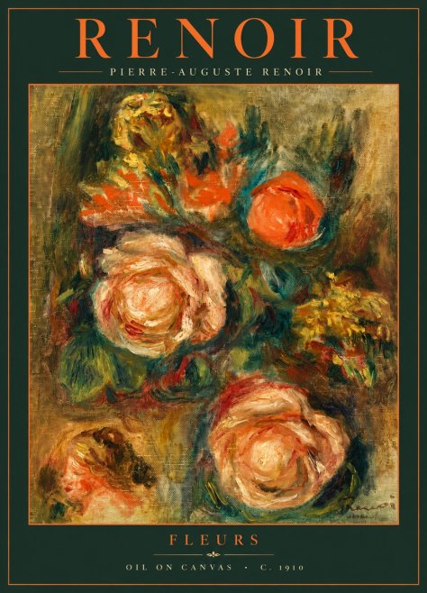 Renoir Fleurs No6 - Póster