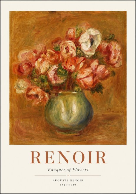 Renoir Bouquet of Flowers I No1 - Póster