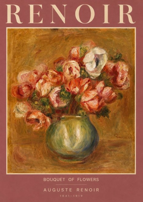 Renoir Bouquet of Flowers I No2 - Póster