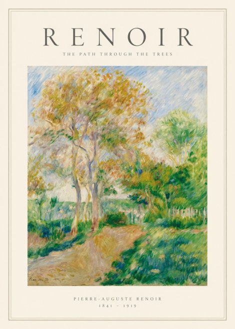 Renoir The Path Through the Trees No1 - Póster