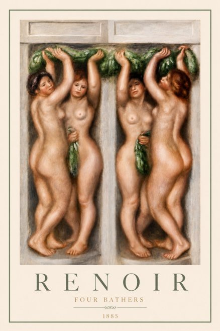 Renoir Four Bathers No5 - Póster