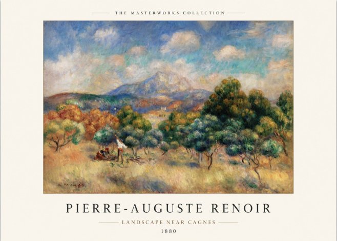 Renoir Landscape Near Cagnes I No1 - Póster