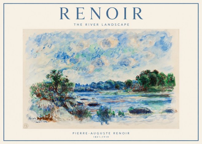 Renoir The River Landscape No1 - Póster